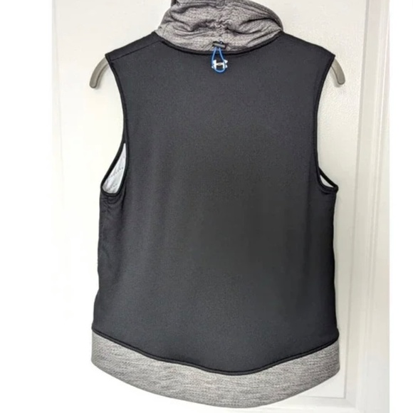 Under Armour Coldgear Reactor 3G Vest Women's Small Black Quilted Cowl Neck - Picture 3 of 9